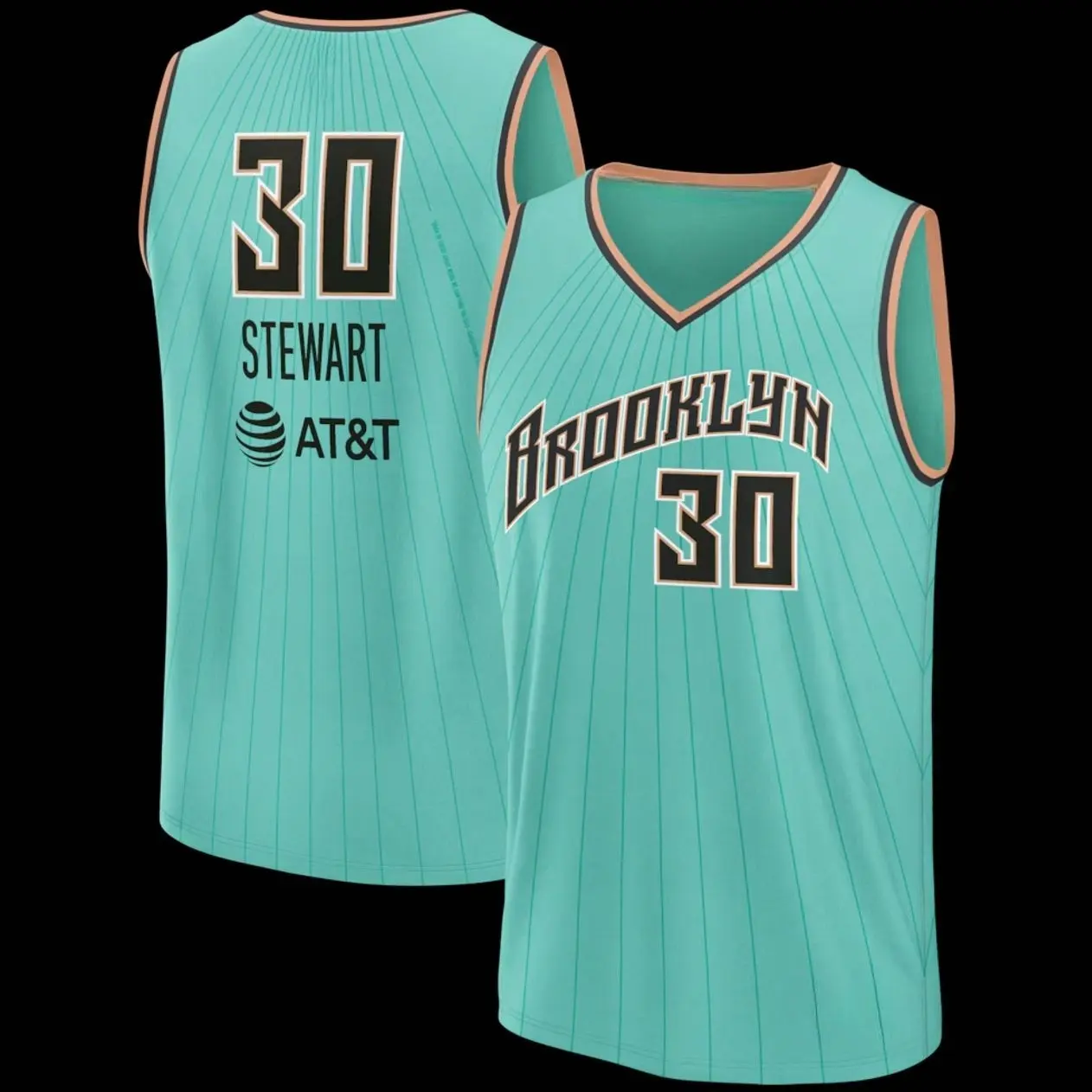 Unisex Football #30 Stewart New York Team Fast Break Replica Jersey - Mint - Rebel Edition