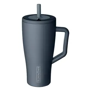 BRUMATE 30oz Portable Drinkware Flasks Leakproof ColdKey Metal Straw Stainless Steel Tumbler with Cup Holder Friendly Base & BevGuard Insulation
