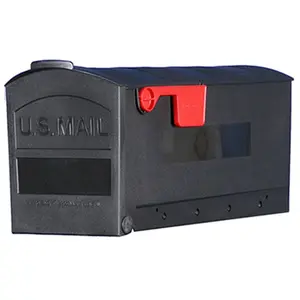 Solar Group MB505B01 Small Polypropylene Rural Mailbox- Black