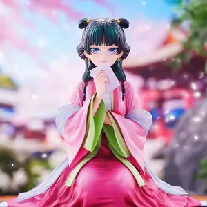 12.5cm Maomao Anime Figure Maomao Figure Pink Long Dress Girl Statue PVC Model Desktop Decoration Collectible Toys Gifts