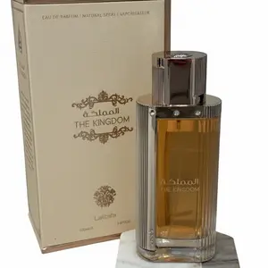 Lattafa The Kingdom Women's Eau de Parfum 3.4 Oz 100ml Radiant Floral Fruity Gourmand with Black Currant Peony Pear Jasmine Praline Tonka Bean Vanilla Sandalwood Amber Musk