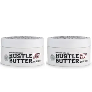 【Buy one get one free】2Pcs Hustle Butter 5oz Tattoo Balm For New &amp; Older Tattoos - Safe While Healing - Moisturizes and Rejuvenates Tattoo Aftercare Cosmetics