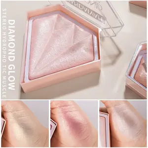Handaiyan Highlighter Powder, Diamond Glitter Makeup, High Shine Makeup, Facial Makeup Palette, Skin Brightening & Contouring, High-Quality Face Illuminator, Perfect for Daily Use