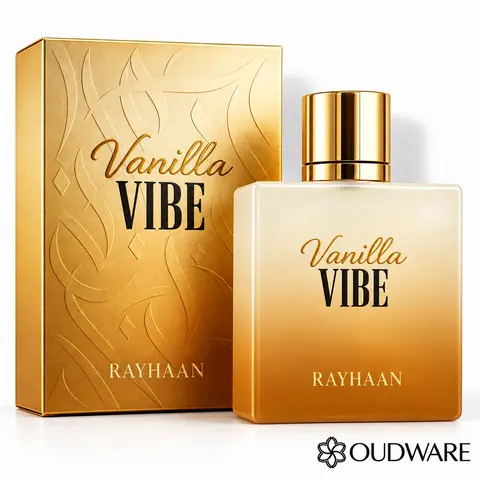 Rayhaan Vanilla Vibe Eau de Parfum 100 mL (3.4 fl oz) | Warm Vanilla, Amber & Woody Unisex Fragrance