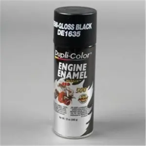 Krylon DE1635 12 oz Engine Enamel Paint, Ford Semi-Gloss Black