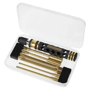 1 Set Hex Driver Screwdriver Precision Screwdriver Set, 1.5/2.0/2.5/3.0mm Drive Impact Tough Screwdriving Durable 1/4 Inch Universal Hex Bit Holder For RC Car Hobby Tool Kit Drill