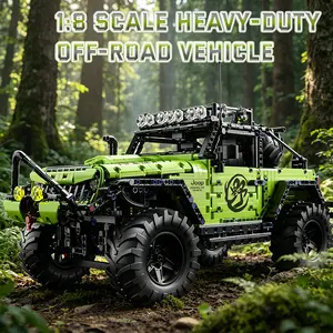 Premium 1:8 Scale Wrangler Building Set 2357 PCS – Jeep Off-Road SUV Model Kit, MOC Collectible Stem Blocks, Creative Gift for Teens, Boys & Men