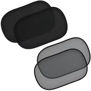 EcoNour Car Window Shades for Baby (4 Pack) | Safeguard Seat Covers from Sun & Heat block | Sun Shade Side Windows for Kids | Automotive Sun Protection from UV |Car Baby Accessories | Medium - 20"x12"