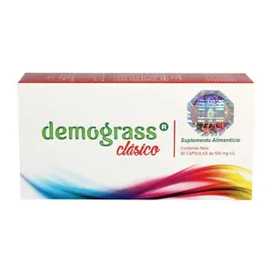 Demograss Classic Dietary Supplement - 30 Capsule Form, Lactose Free, Healthcare Vitamins with Digestive Enzymes, Probiotics for Fitness, Metabolism Support & Immunity Boost
