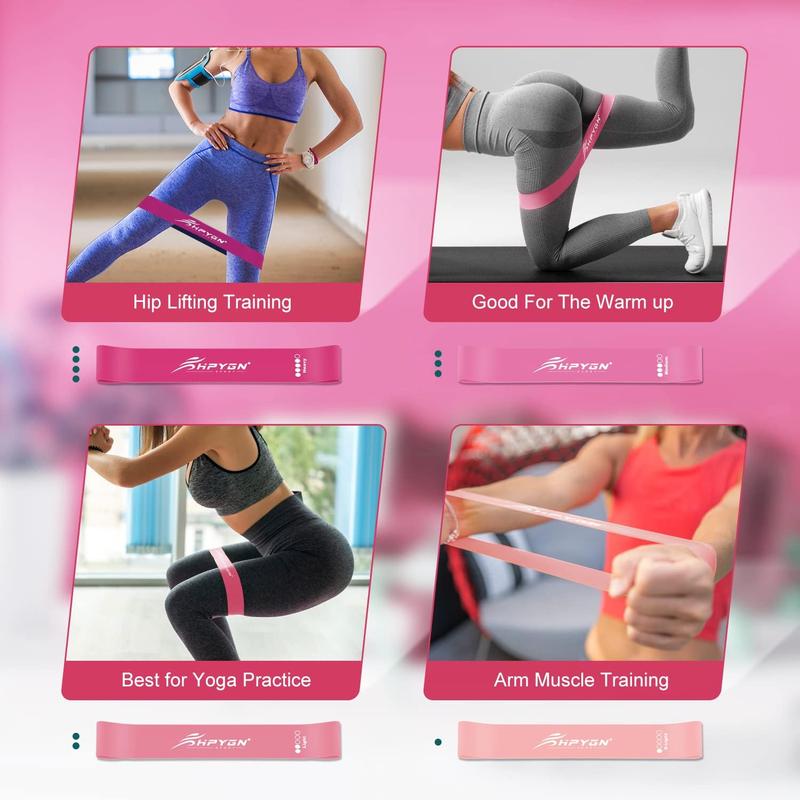 Resistance Bands, Exercise Bands Women, Resistance Bands for Working Out, Fitness Resistance Loop for Leg, Buttocks, Shape Body, Yoga, Pilates, Set of 5 Different Levels Stretching Bands Resistance Bands, Exercise Bands Women, Resistance Bands for Working Out, Fitness Resistance Loop for Leg, Buttocks, Shape Body, Yoga, Pilates, Set of 5 Different Levels Stretching Bands
