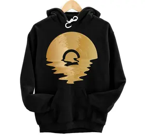 Personalized Love Vinyl Record Old School Music Player Turntable DJ Pullover Hoodie