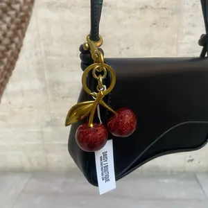 Cherry bag charm/keychain