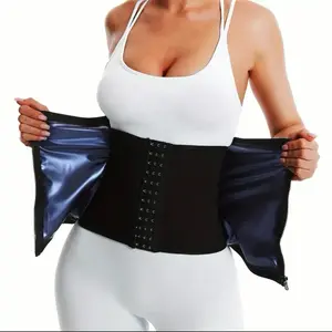 Waist Trainer for Women Lower Belly Waist Trimmer Corset Tummy Wrap Workout Sweat Belt Band Sports Sauna Suit with Compression Support & Multi-functional Details Upgrade Thermo Material