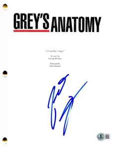 Patrick Dempsey Authentic Autographed Grey's Anatomy Script