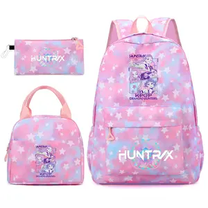 New 3PCS Student Backpack Set for Girls – Fashion Printed Large Capacity School Backpack, Trendy Casual Bookbag Set with Matching Accessories, Versatile Campus Daypack for School, Travel & Daily Use