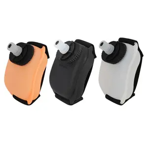 Portable Hands-Free Wrist Water Bottle, Leakproof BPA-Free Silicone Hydration Flask for Running, Cycling, Gym