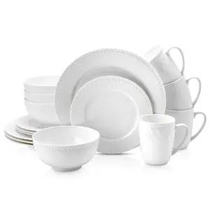 Stone + Lain Alexandria 16-Piece Bone China Dinnerware Set