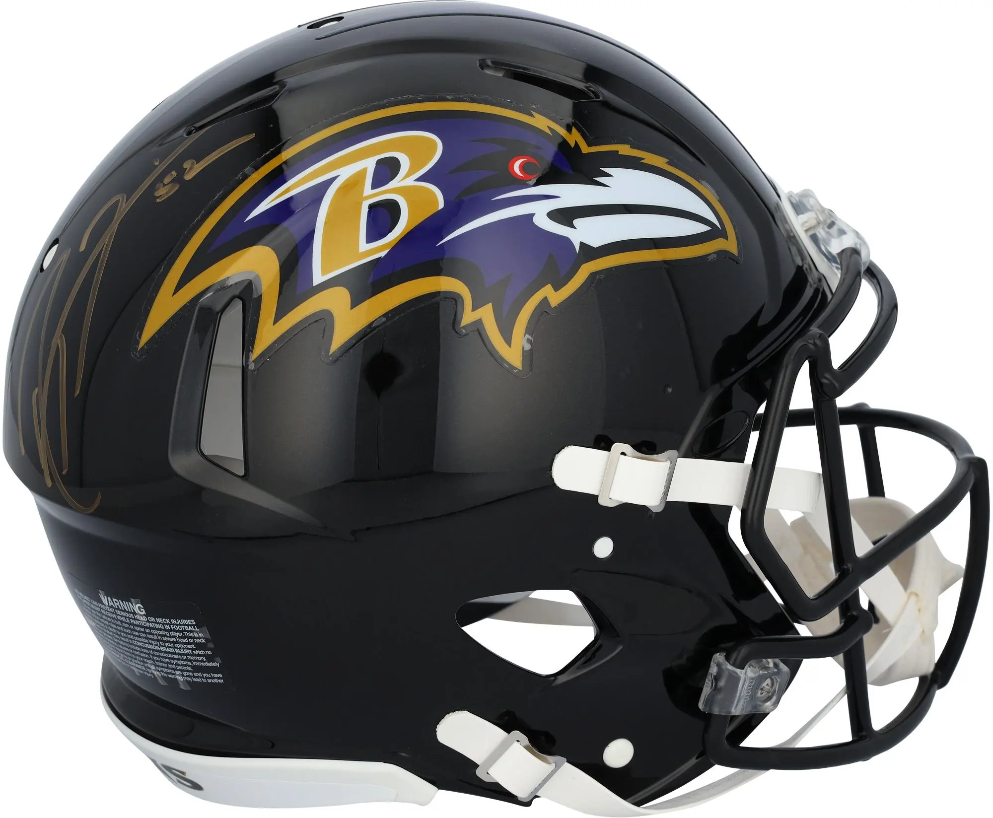Ray Lewis Baltimore Ravens Autographed Riddell Speed Authentic Helmet - Fanatics Authentic Certified