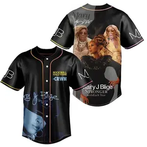 2025 Mary J Blige The For My Fans Tour Baseball Jersey, Mary J Blige 2025 Concert, Mary J Blige Fan Gift, Mary J Blige Merch, Mary J Blige Baseball Jersey