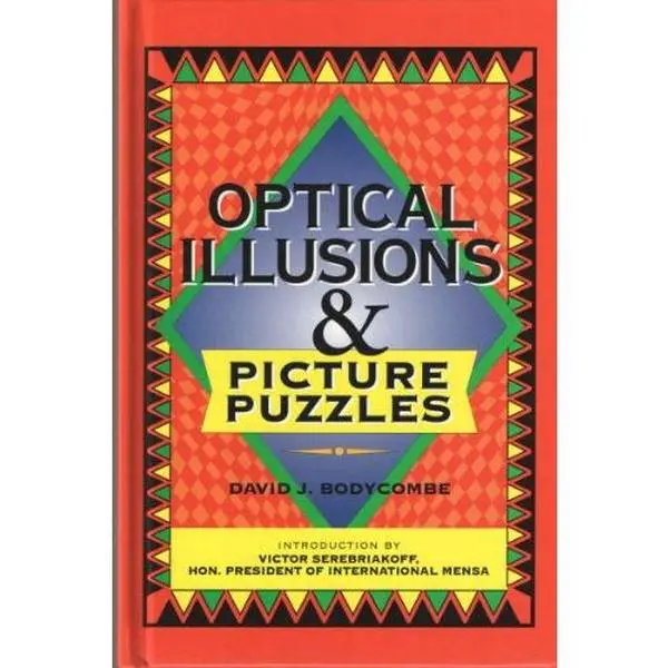 Used Hard Cover Book - Optical Illusions & Picture Puzzles by David J. Bodycombe, Good Condition, 0.76 lbs, 100 Puzzles That Look Ordinary, Illusion Challenges (English)