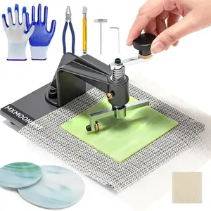 Circle 0.39-3.93'' Lens Circle Cutting Tool w/Non-Slip Pad & Plier for Stained,,DIY Projects