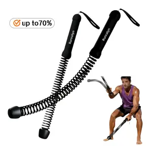 Runratyn Wireless Combat Rope - Unisex Silent Cordless Portable Home Gym Kit, At-Home Workout Equipment for HIIT & Full Body Fitness, Space-Saving Indoor/Outdoor Hand Strengthener