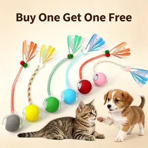 2-pack interactive cat smart ball toy 2.0, automatic rolling ball self-driving smart pet toy ball, with USB charging, suitable for indoor cats