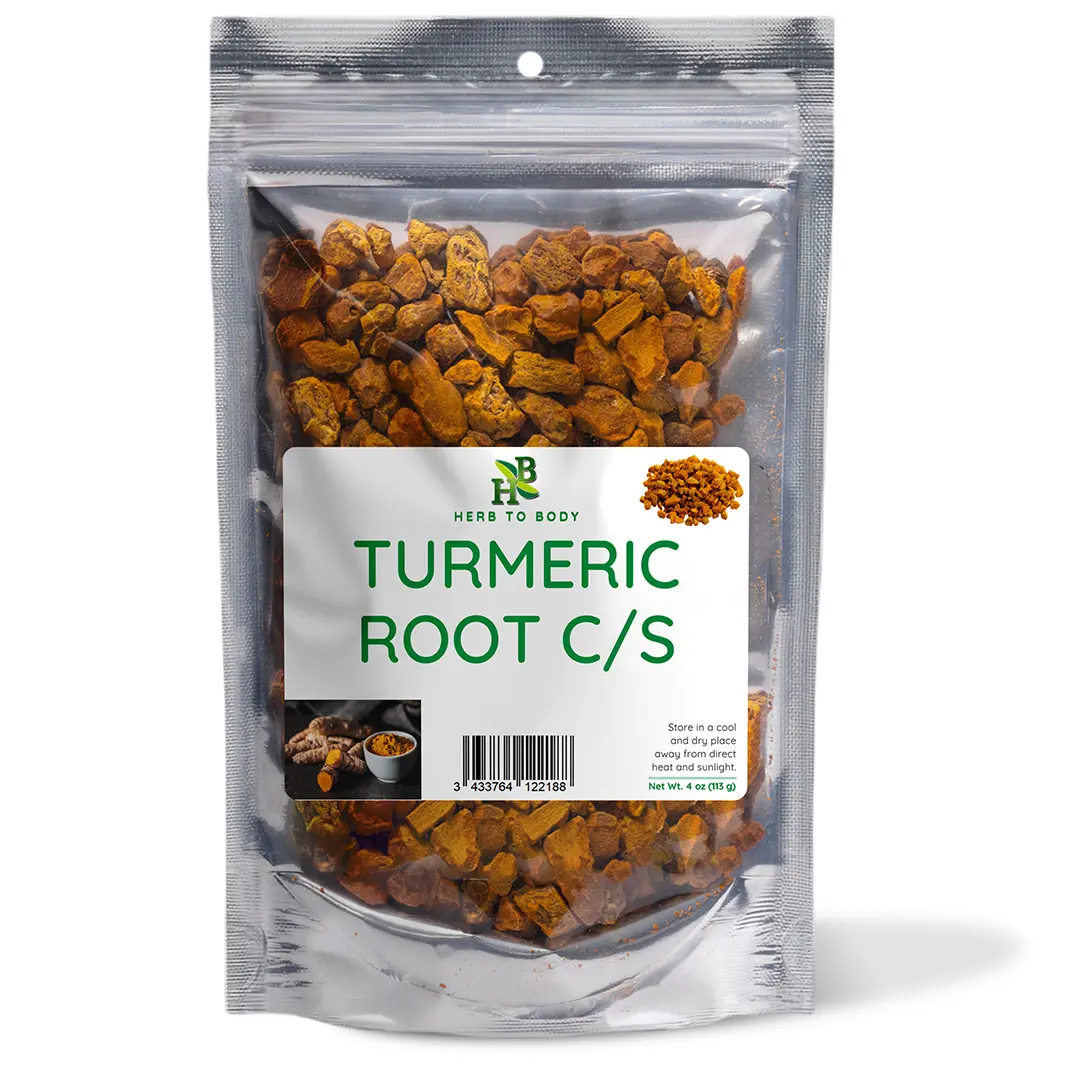 Turmeric Root C/S - 4 oz (113 g) |  Cut & Sifted | Curcuma longa | Herb To Body