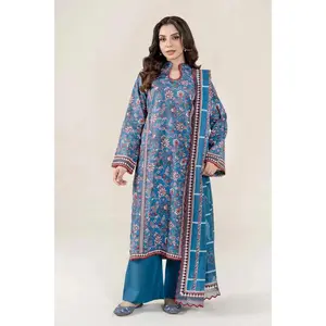 3PC Stitched Printed Lawn Suit | RTW-KLA-4072