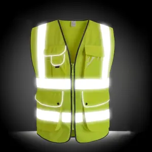 G & F Products Reflective Vest Safety Vest High Visibility with eflective strips multi-pockets ANSI Class 2 standard