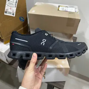 ON Cloud 6 Running Shoes All Black Men's Lightweight Athletic Walking Sneakers