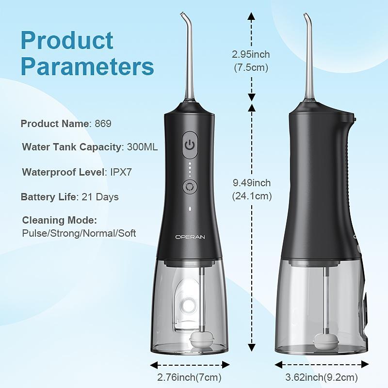 Operan Dental Water Flosser with 4 Modes Oral Cleaning and Nozzle Rechargeable Portable Cordless Oral Irrigator for Home and Travel, Electric Tooth Cleaner Kits, Traditional Cleanser#TikTokShopBlackFriday Operan Dental Water Flosser with 4 Modes Oral Cleaning and Nozzle Rechargeable Portable Cordless Oral Irrigator for Home and Travel, Electric Tooth Cleaner Kits, Traditional Cleanser#TikTokShopBlackFriday