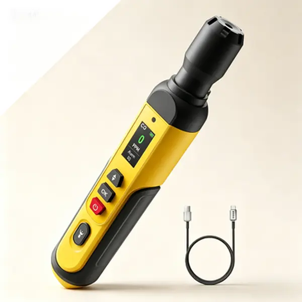 Agt-2459 Carbon Monoxide Detector, Rechargeable Compact Travel Device with 0~1000ppm CO Detection, 0-1000PPM Sensor, TFT Color Display, Multi-Alarm (Visual & Audible), Pen Grip for Home Indoor Use