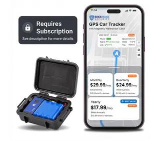 BrickHouse Security GPS Car Tracker (Subscription Required) - Hidden Tracker for Vehicles - Long Lasting Battery 140-Day LTE GPS Tracking Device for Vehicles with Magnetic Case & Extended Battery
