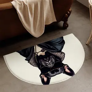 Trendy French Bulldog Rug, Soft Flannel Material, Non-Slip Bottom, Boys' Trendy Playroom Decor, Practical Home Decoration