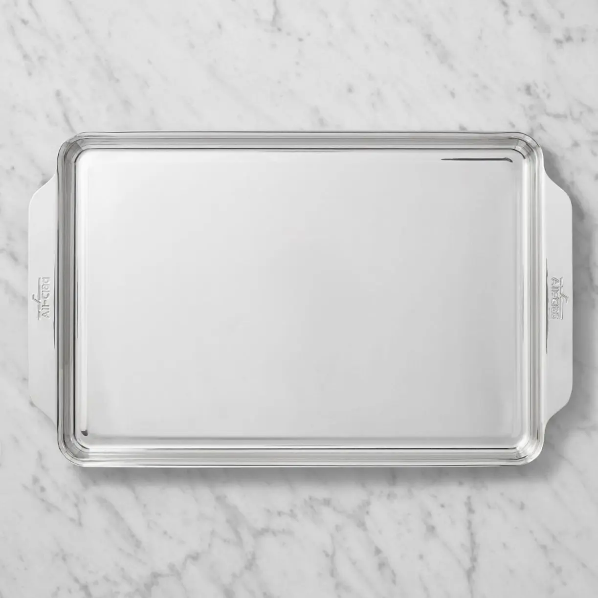 All-Clad Stainless Steel Rectangular Half Sheet Pan, 17x12 in Kitchen Baking Utensil