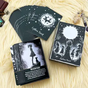 78 Lythra Tarot Card Set, Durable Tarot Cards, Tarot Card Decks, Tarot Oracle Cards for Beginners, Spiritual Tools for Intuition, Emotional Insight and Inner Wisdom, Suitable for Beginners and Advanced Readers