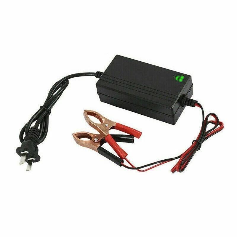 Portable 12V Auto Car Battery Charger | Smart Trickle Maintainer for Truck Boat Motorcycle | Automatic Desulfator for Lead-Acid Batteries