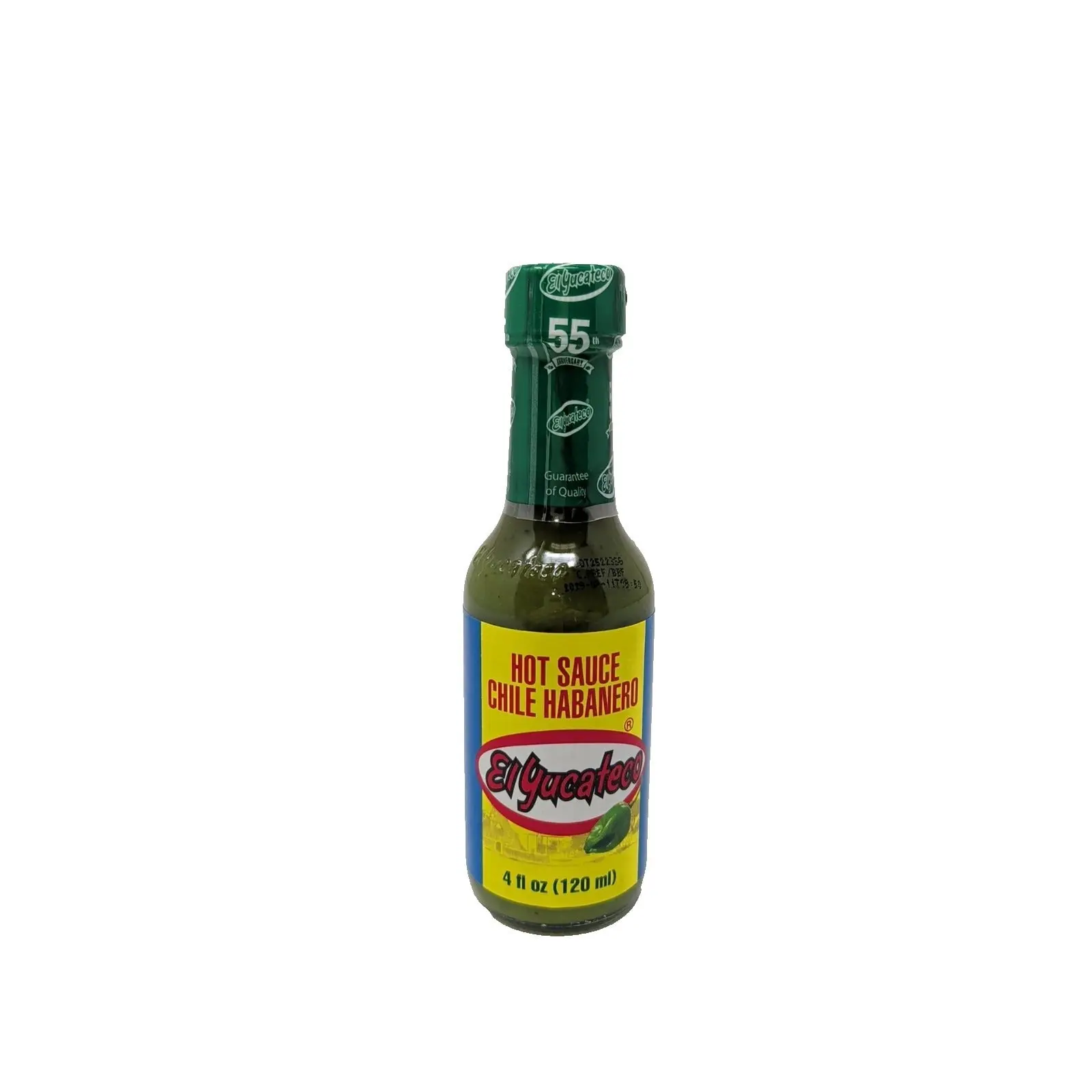 El Yucateco Chile Green Habanero Hot Sauce 4 Ounce Glass Bottle Spicy Jalapeno