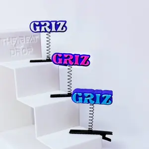 10 & 20-Pc Griz Rave Sprouts - 3D Printed Festival Hair Accessories in Pink, White and Blue Colors