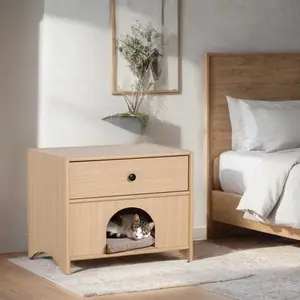 Milo Side Table Mid-Century Modern Design with Organic Curves