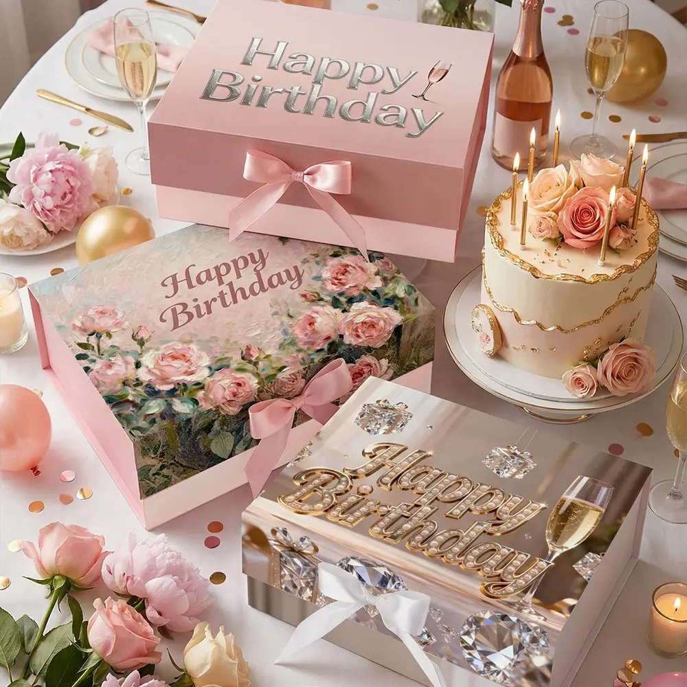 Birthday Gift Box Set, Perfect Birthday Party Present for Kids Parents Friends, Unique Design & Practical Use, Ideal for Celebrations
