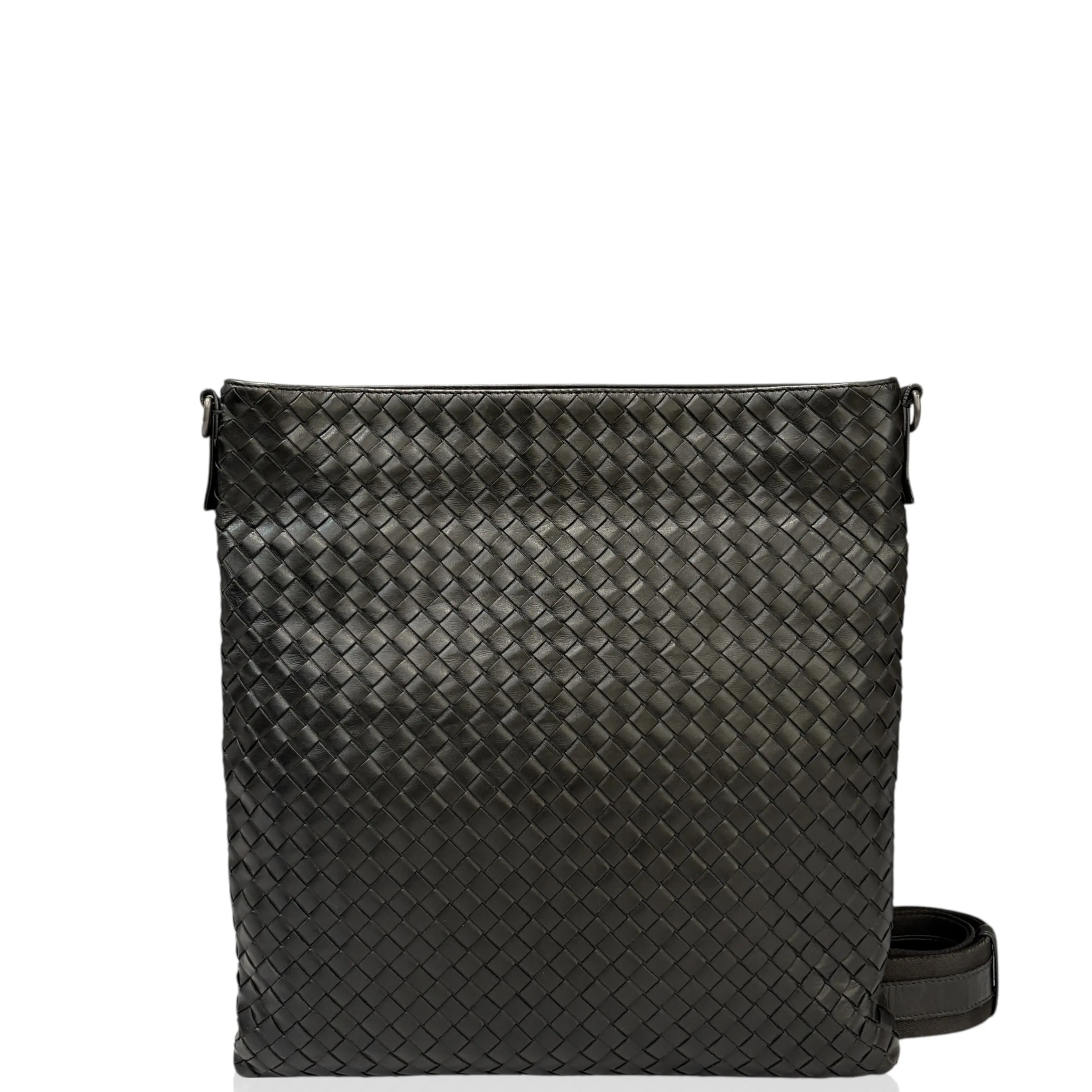 Pre-owned BOTTEGA VENETA Leather Shoulder Bags Shoulder Bag Intrecciato Nappa Black (hs021026e0)