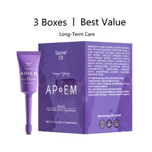 APoEM 3-Box Bundle & Save |  Secret Firming & Tightening Oil | Antibacterial Intimate Care Gel Moisturizer  | Ultimate Value for Lasting Intimate Wellness | Firming Hydrating Balancing Stress Relief Joy Relaxation - 3*7Days*5ml ( 105ml )