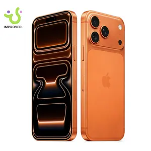 Refurbished iPhone 17 Pro Max 2TB Orange (Unlocked) - Excellent condition, 6.9″ all-screen, supports any carriers, like-new performance, 1-Year Warranty by JunQ Trading