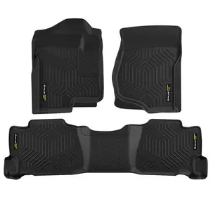Floor Mats Fit For 07-14 Chevy Silverado GMC Sierra Crew Cab TPE Liners