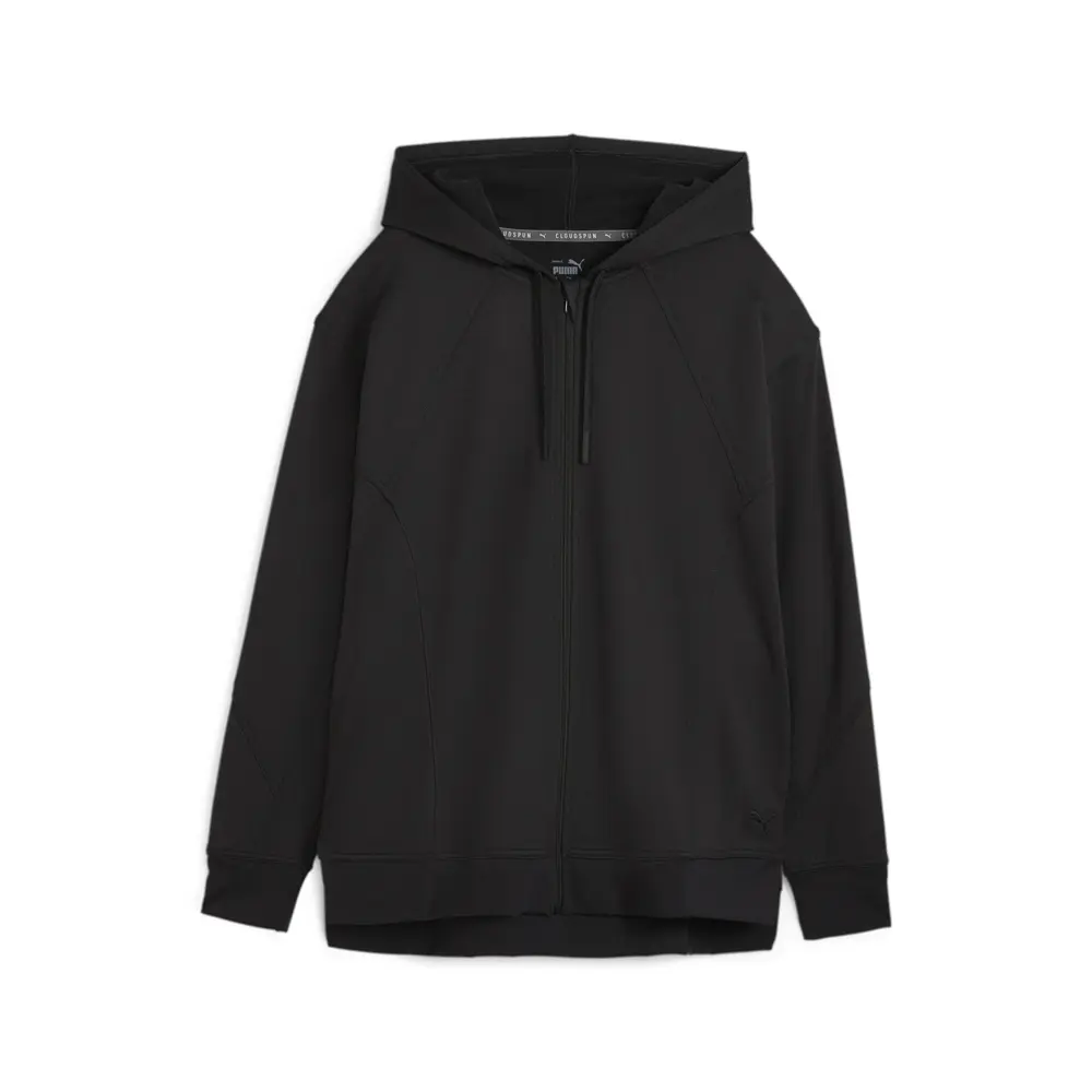 PUMA Womens Train Cloudspun Hoodie Training Athletic Outerwear Casual - Black
