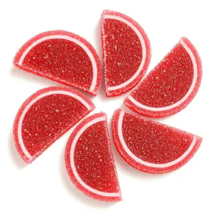 NY Spice Shop Red Raspberry Jelly Slices Candy – Chewy, Fruity Sugar-Coated Jellies Perfect for Party Favors, Snacking, Holiday Gifts, and Summer Treats Sweet