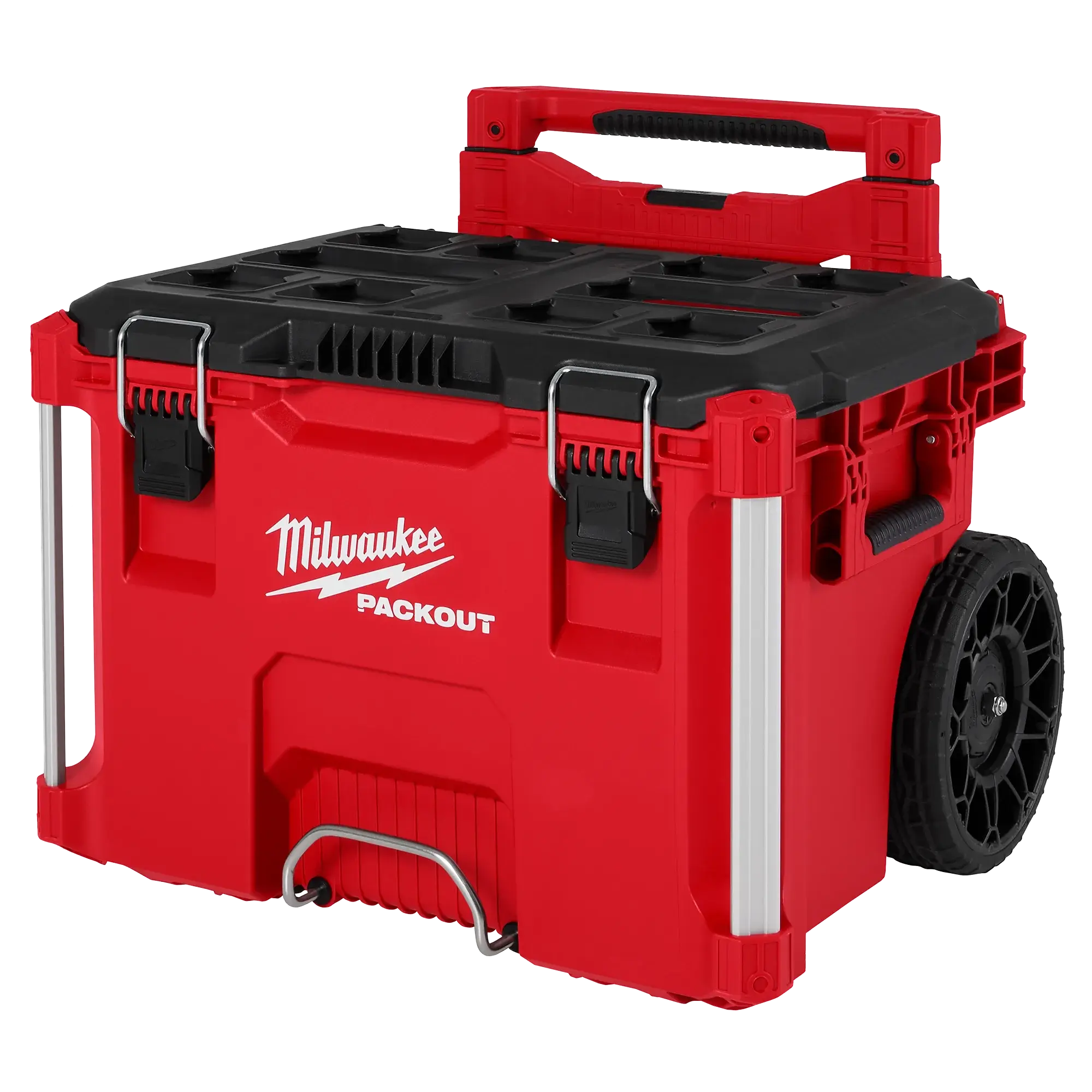 Milwaukee 48-22-8427 PACKOUT™ Rolling Tool Box, Heavy-Duty Construction Tool Organizer for Professional Storage