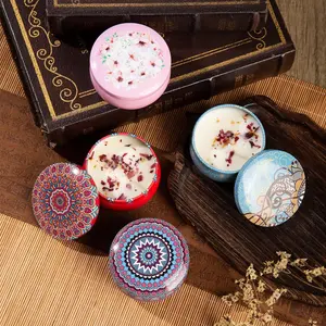 Scented Candles Gift Set, 4 Pack Aromatherapy Candle for Home, Lavender Candle Birthday Gifts for Women, Long Lasting Soy Wax, Mom Bath Spa Meditation Christmas Gifts Candles (4PCS)